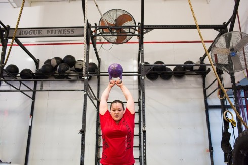 Mary The Trieu works out at a CrossFit gym in New York City. She exercises for many health benefits, but does not emphasize losing weight. PHOTO: ANNABEL CLARK FOR THE WALL STREET JOURNAL